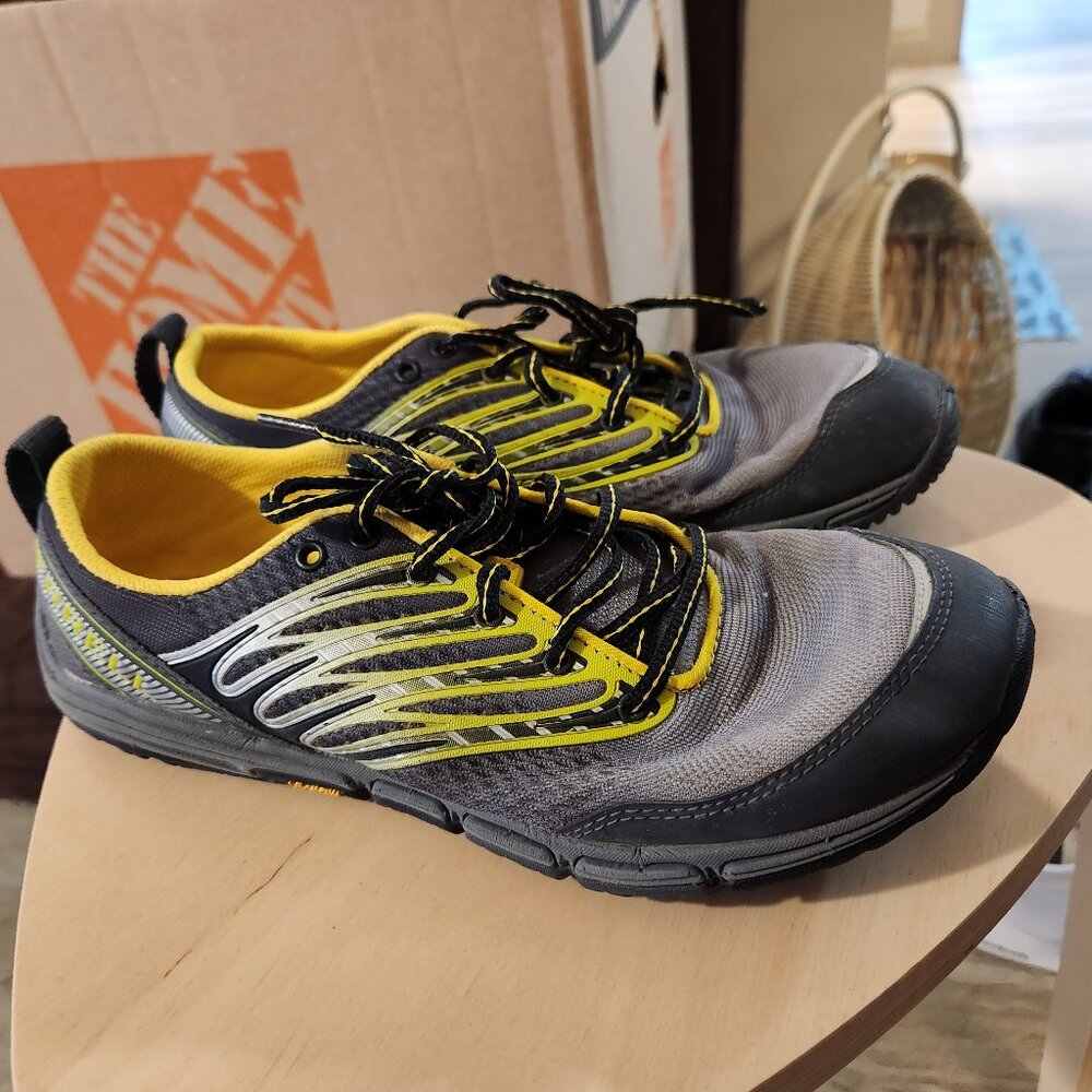 Men's Merrell Barefoot Trail Run Ascend Glove Wild Dove Synthetic